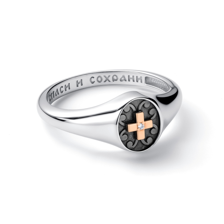 Кольцо из серебра 01-4093/000Б-17