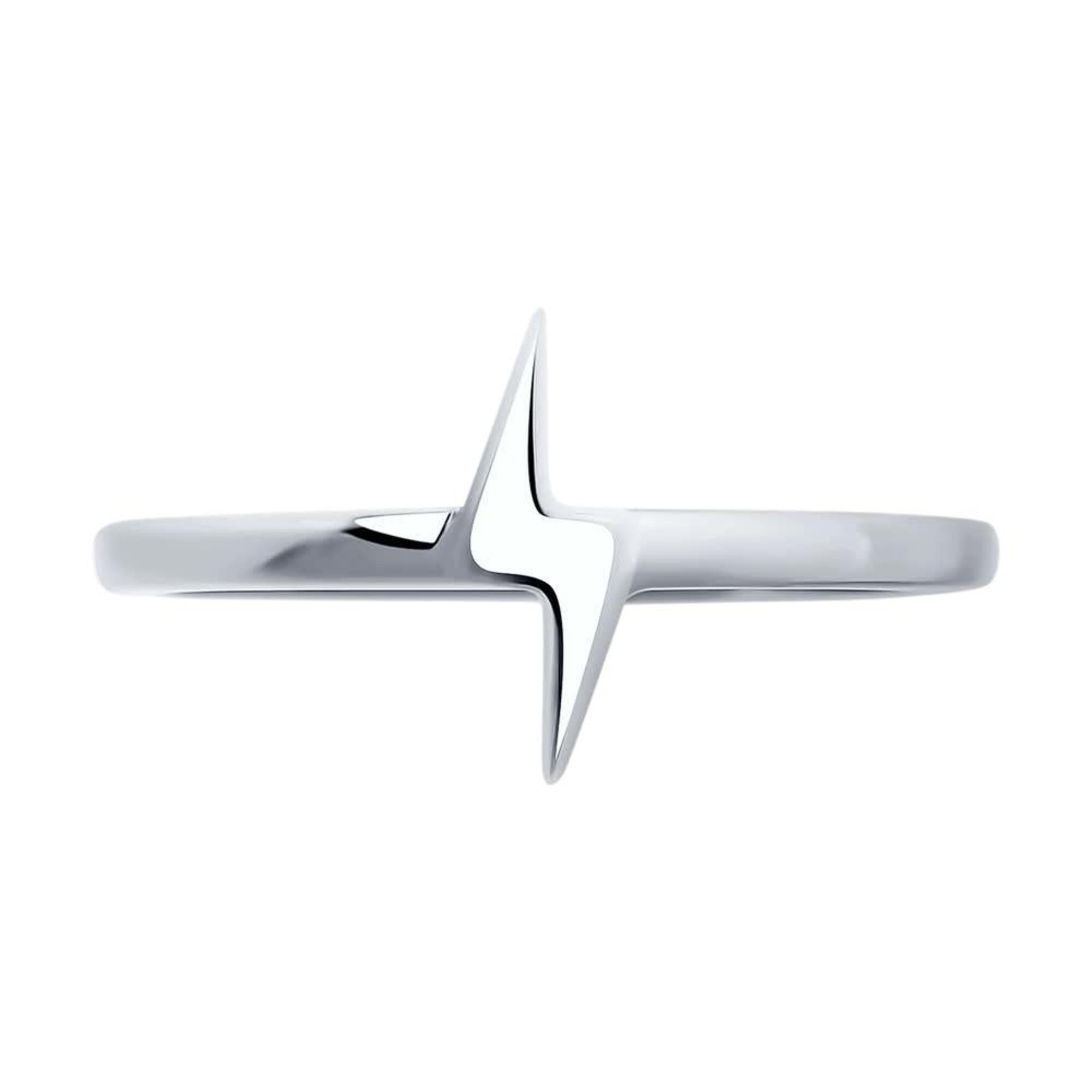 Кольцо из родированого серебра 925 пробы 94013312