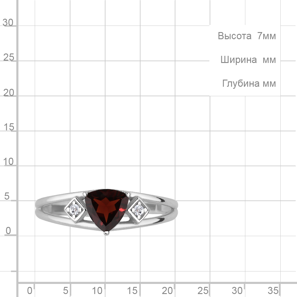 Кольцо из серебра 6954903А