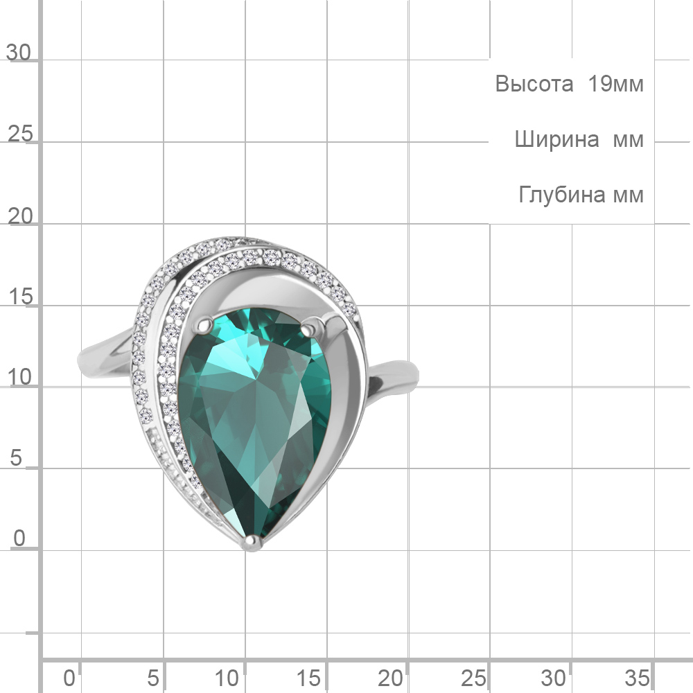 Кольцо из серебра 6580388А