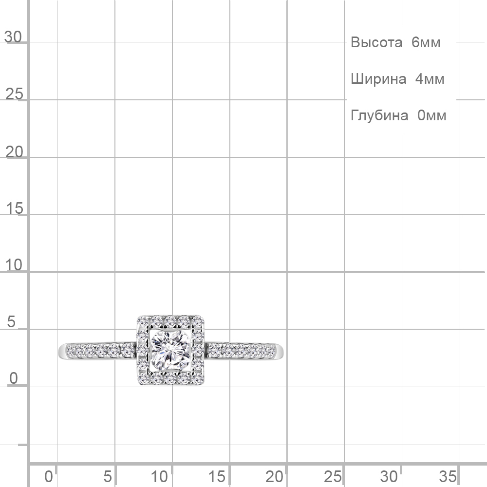 Кольцо из серебра 68906А