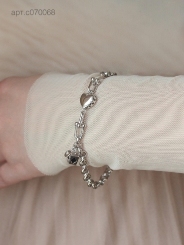 Браслет из серебра с070251