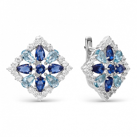 Серьги из серебра 02-0533/0М52-00