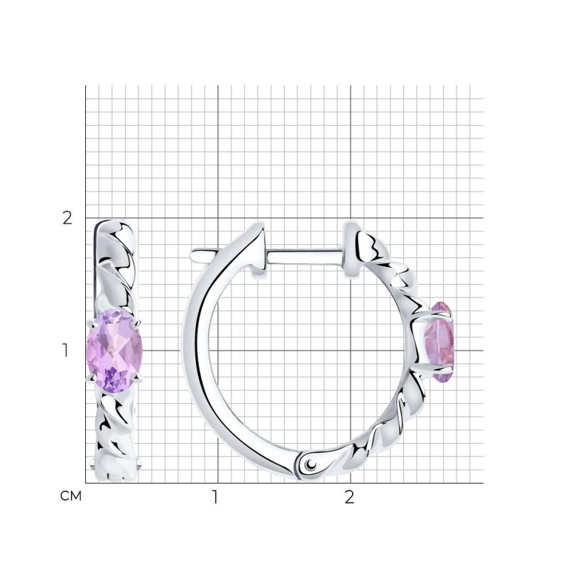 Серьги из серебра 92022282