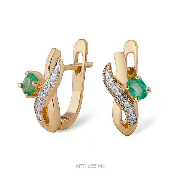 Серьги из золота с9814и