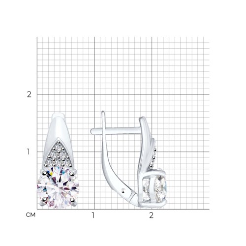 Серьги из серебра 94023416