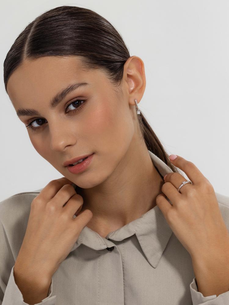 Серьги из серебра 02-4135/000Б-00