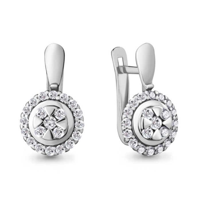 Серьги из серебра 48116А