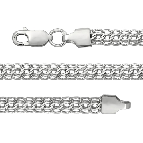 Браслет из черненого серебра 925 пробы БПТГЧ 90 д. 0,9  , плетение: питон, ширина: 9 мм