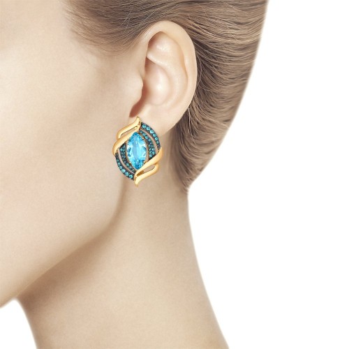 Серьги из золота 724610