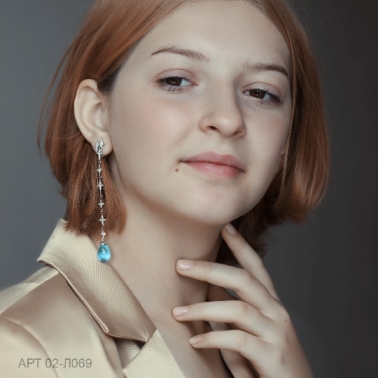 Серьги из золота 02-Л069