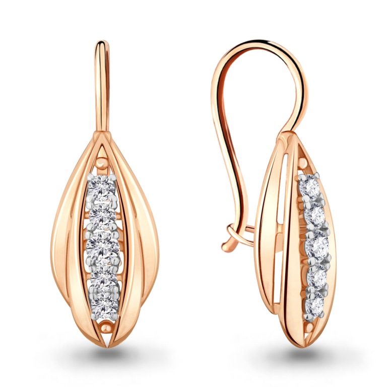 Серьги из золота 46807А