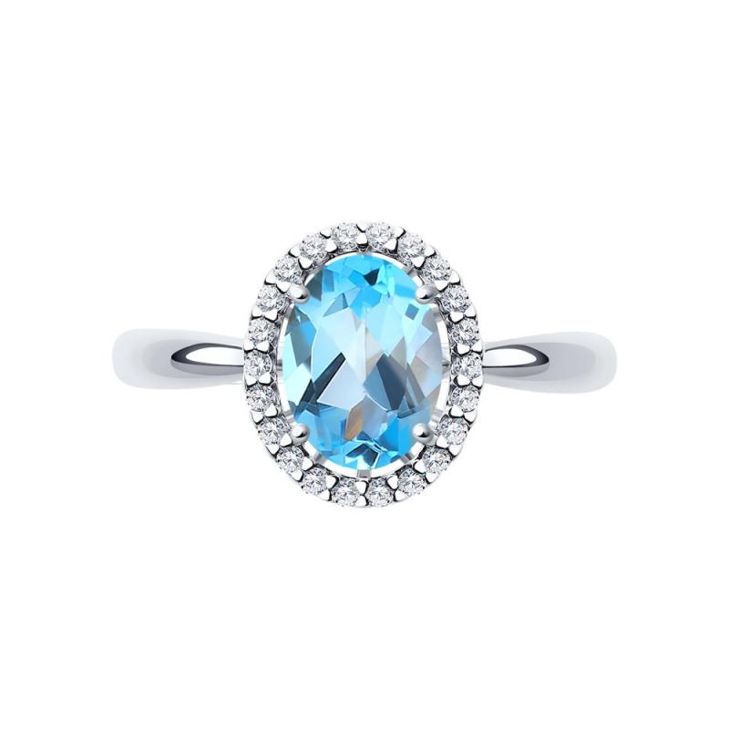 Кольцо из белого золота 585 пробы 714962-3