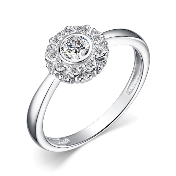 Кольцо из серебра 01-4006/00КЦ-00
