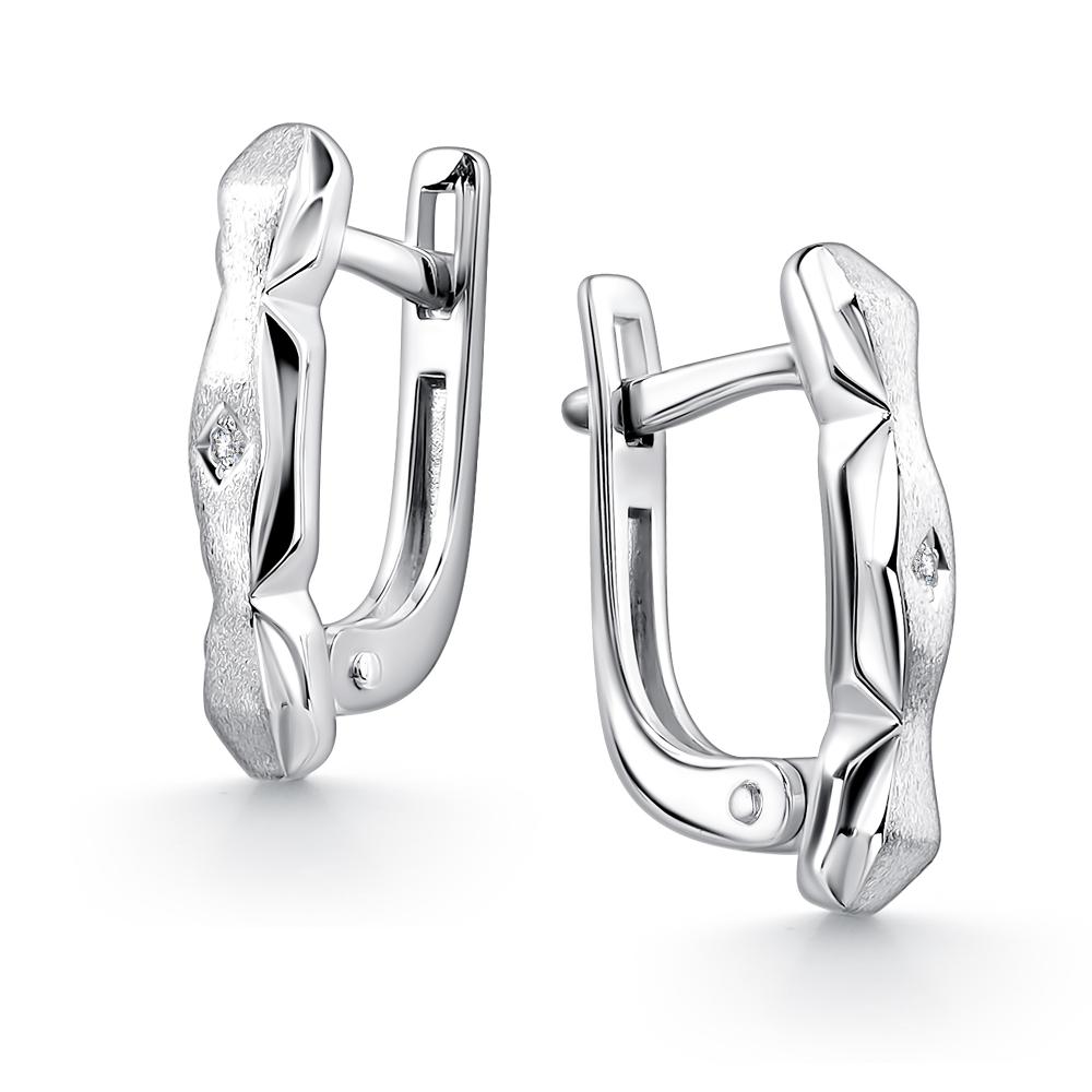 Серьги из серебра 02-4617/000Б-00
