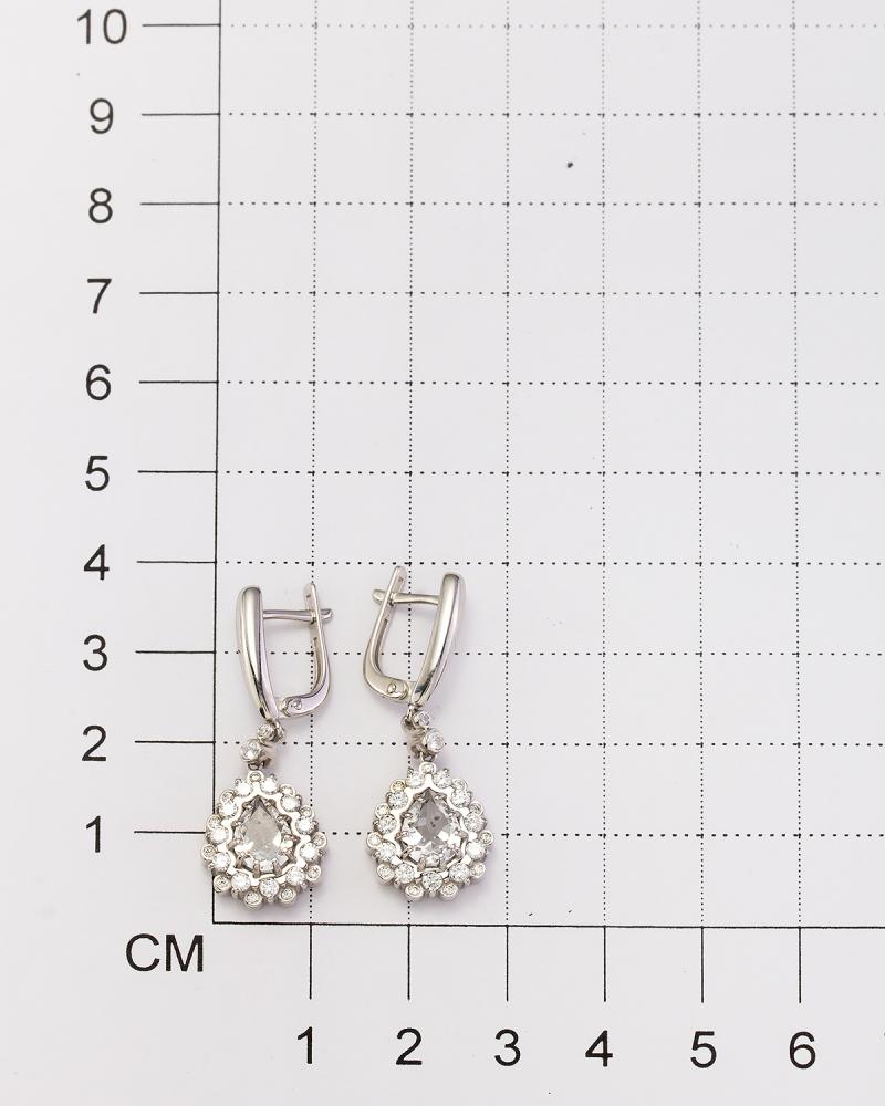 Серьги из серебра 02-2291/00ГХ-00