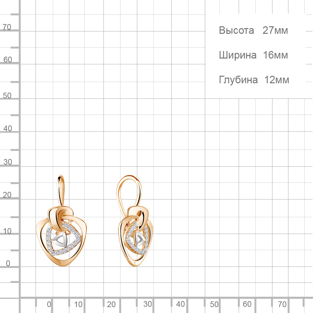 Серьги из золота 49208А
