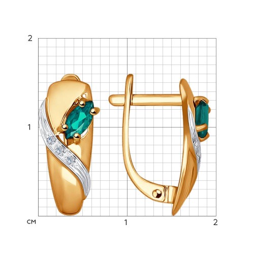 Серьги из золота 3020428