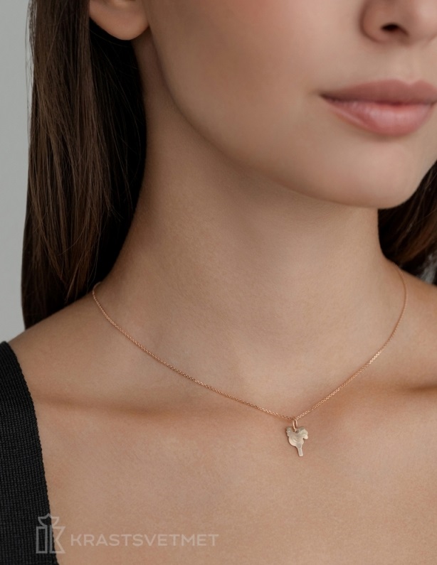 Подвеска из красного золота 585 пробы НП12-1499