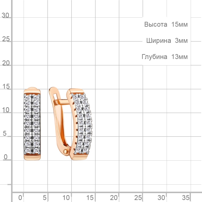 Серьги из золота 49080А