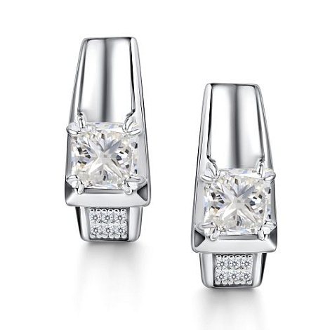 Серьги из серебра 02-4419/00ГХ-00