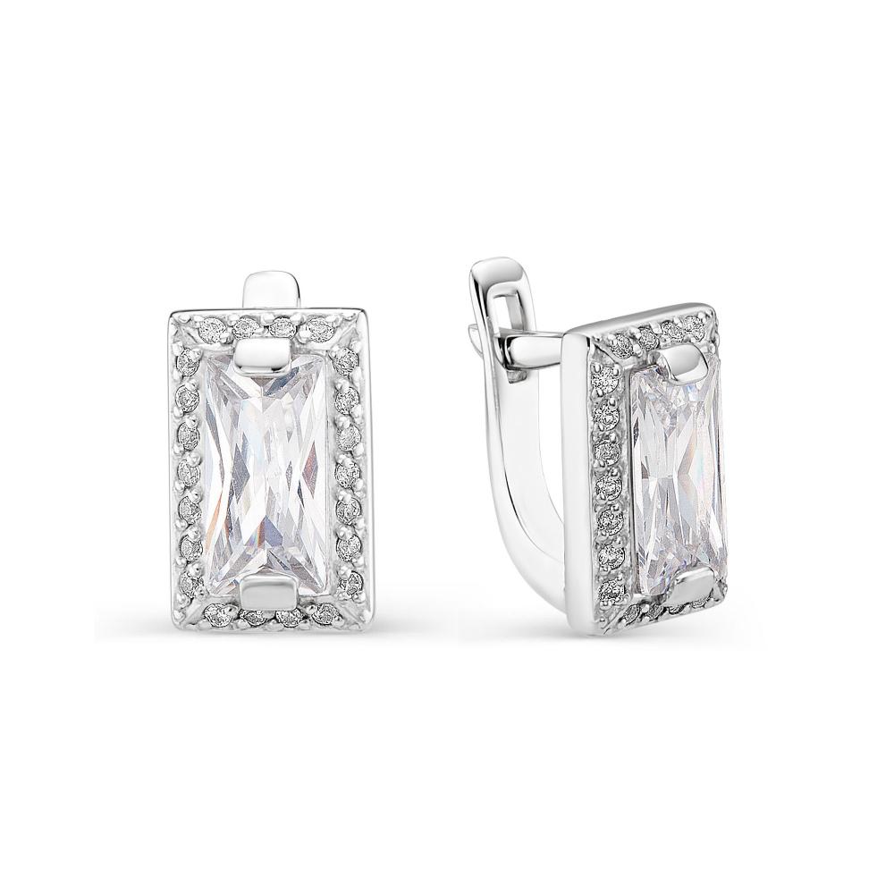 Серьги из серебра 02-0753/00КЦ-00