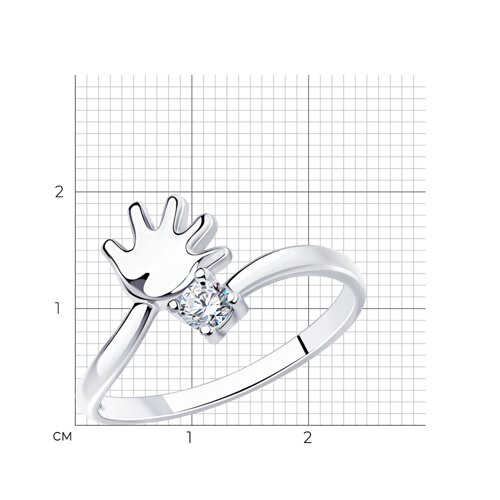 Кольцо из серебра 94012177