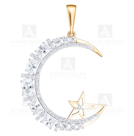 Подвеска из красного золота 585 пробы п1278-01