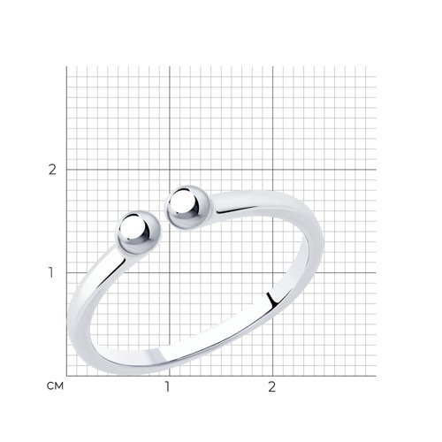 Кольцо из серебра 94013229