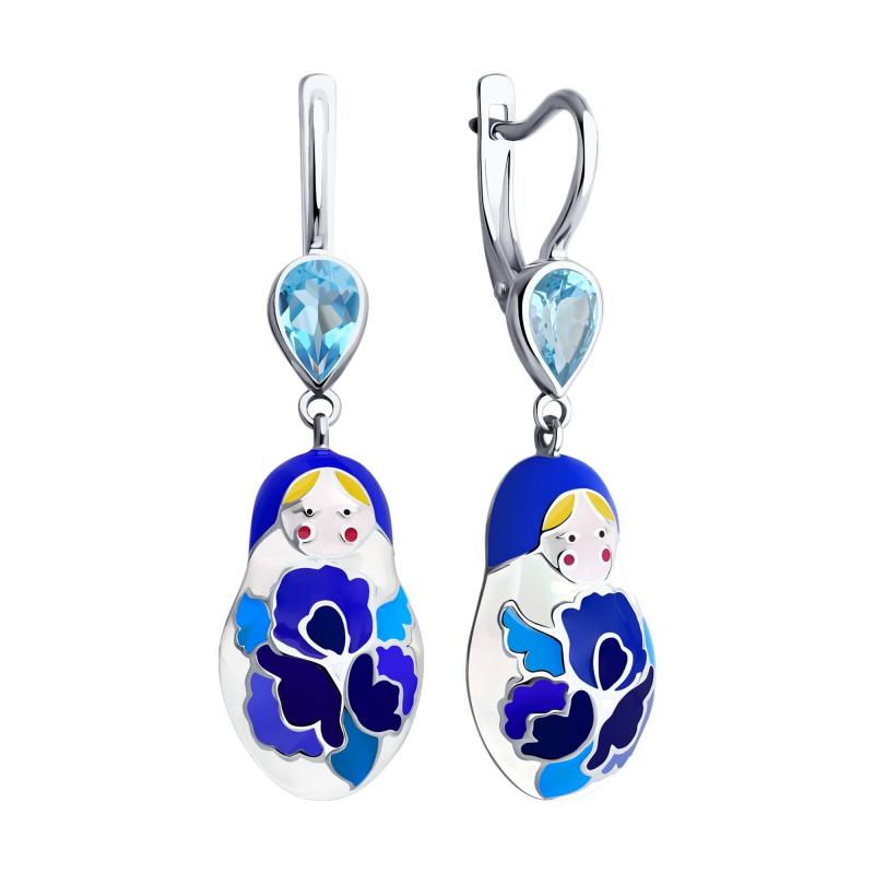 Серьги из серебра 94021313