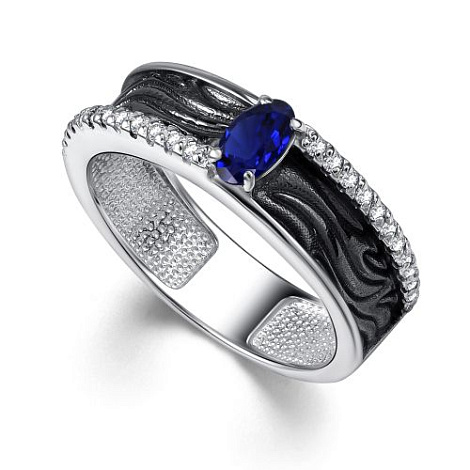 Кольцо из серебра 01-4361/0ГТС-17