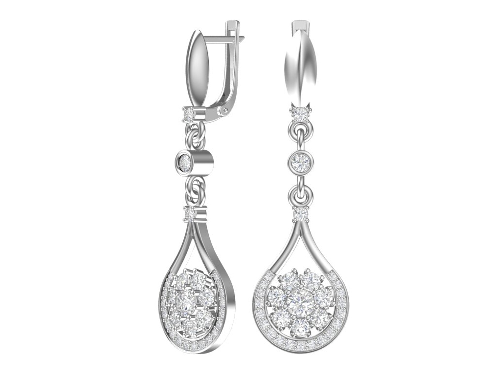 Серьги из серебра 2101295-00775