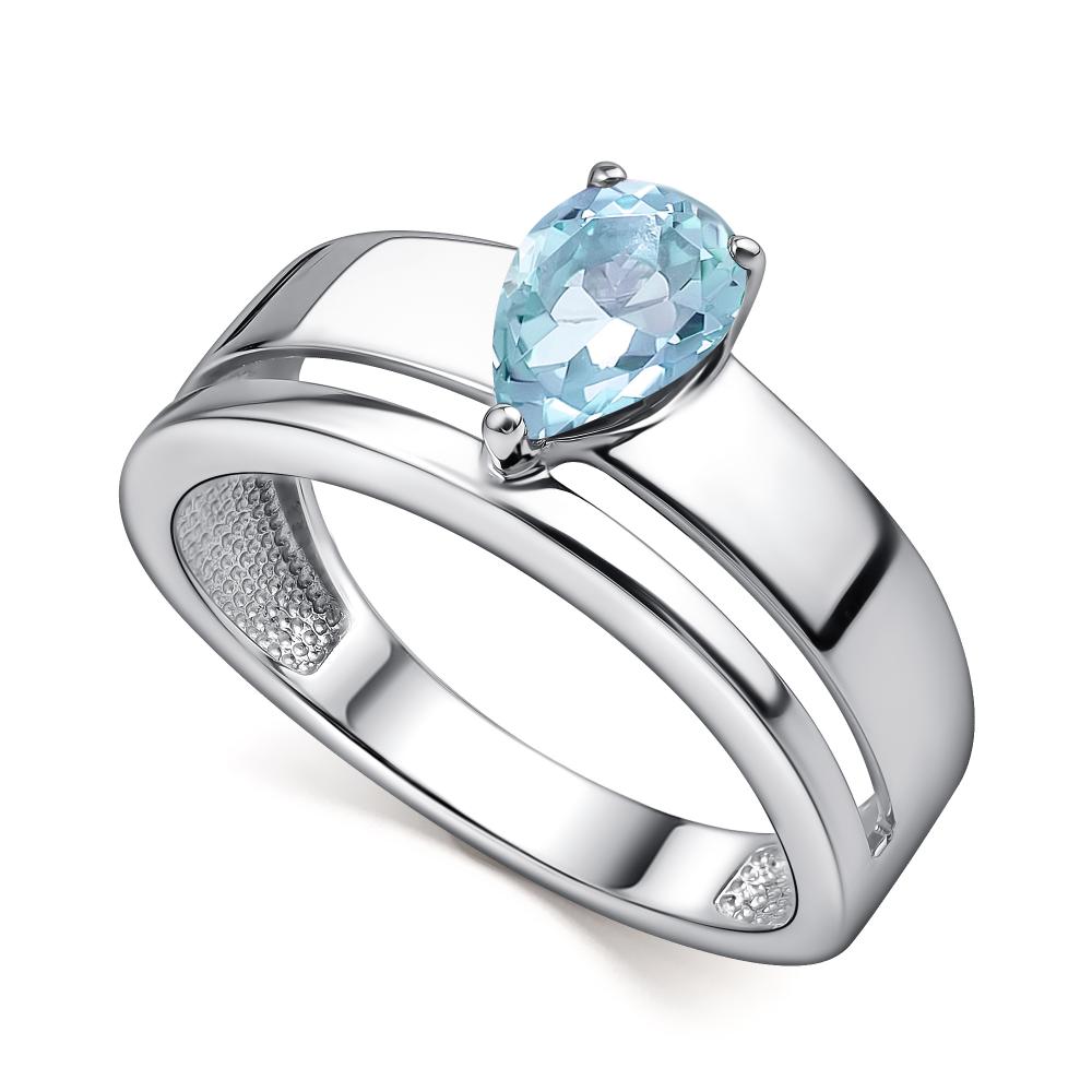 Кольцо из родированого серебра 925 пробы 01-4437/00ТБ-00