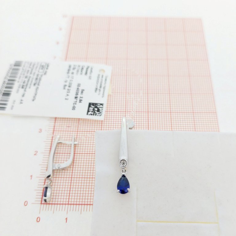 Серьги из серебра 02-4036/БГТС-00