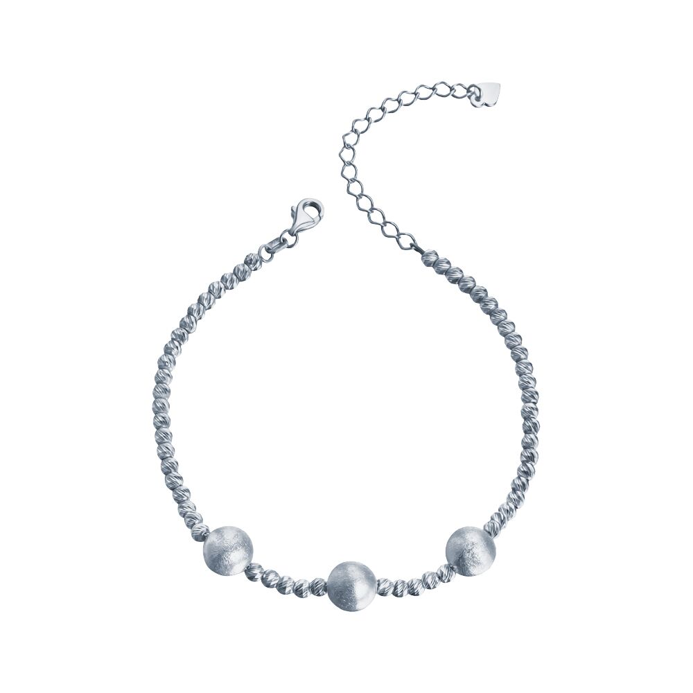 Браслет из родированого серебра 925 пробы 52786