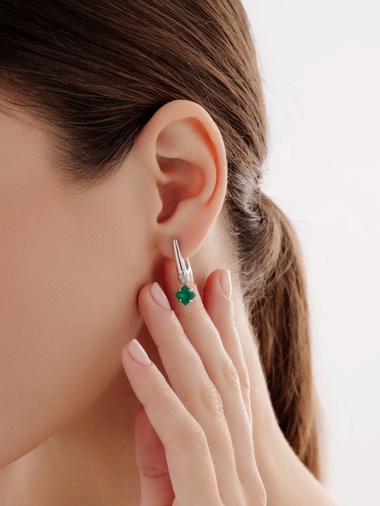 Серьги из серебра 02-4034/БРАГ-00