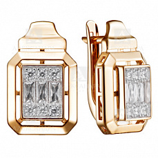 Серьги женские из красного золота 585 пробы кл4506а-01