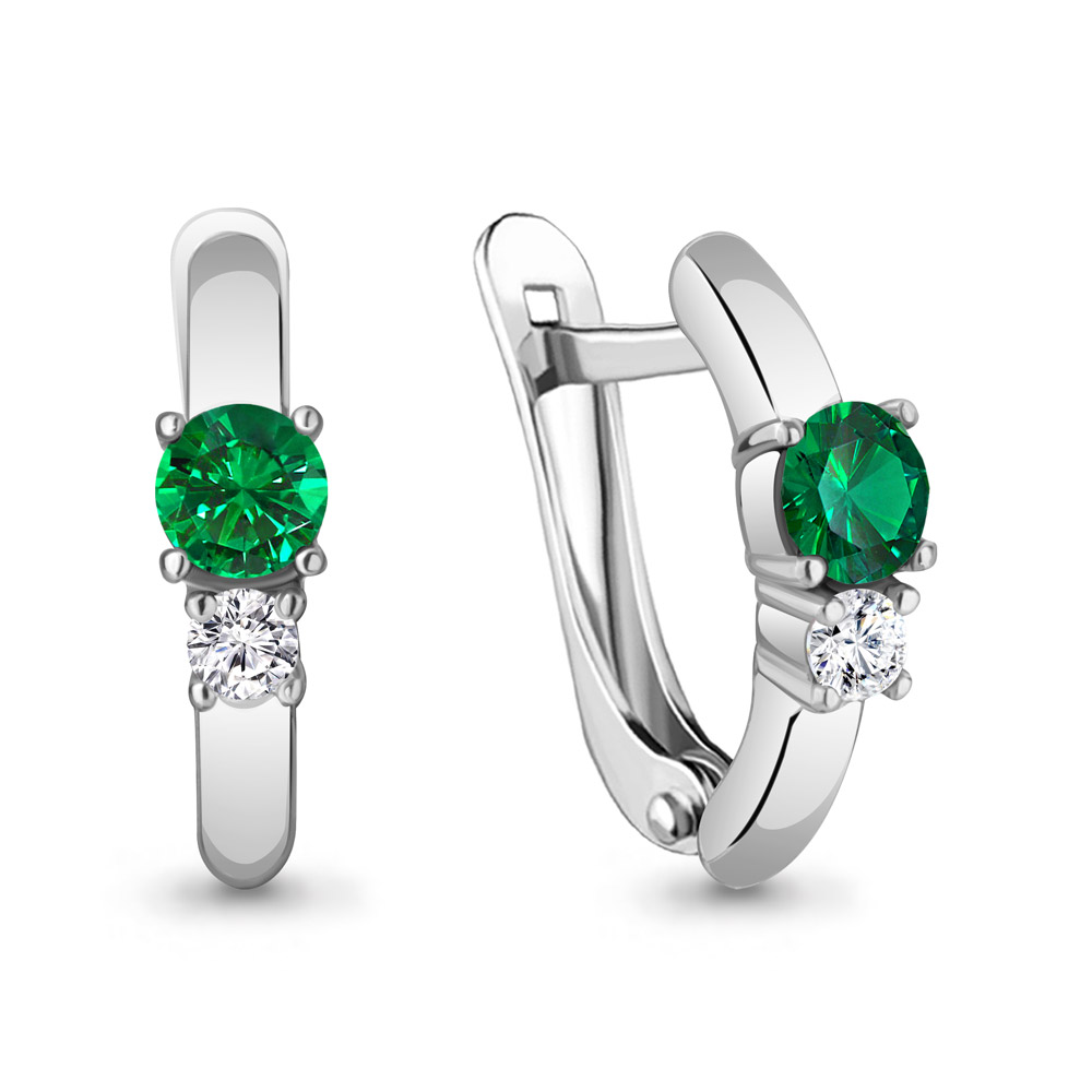 Серьги из серебра 49372АГ