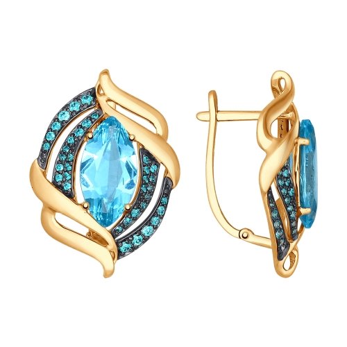 Серьги из золота 724610