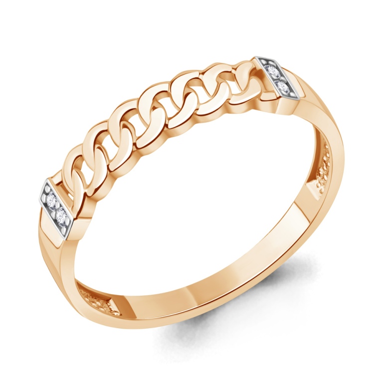 Кольцо из красного золота 585 пробы 67926А