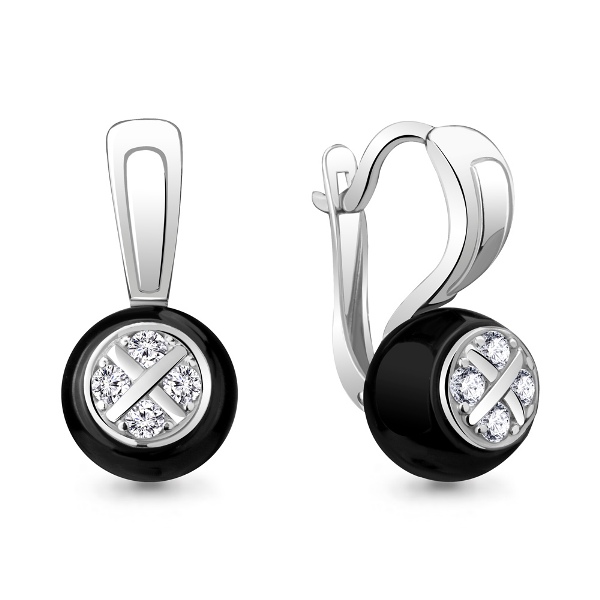 Серьги из серебра 48043А