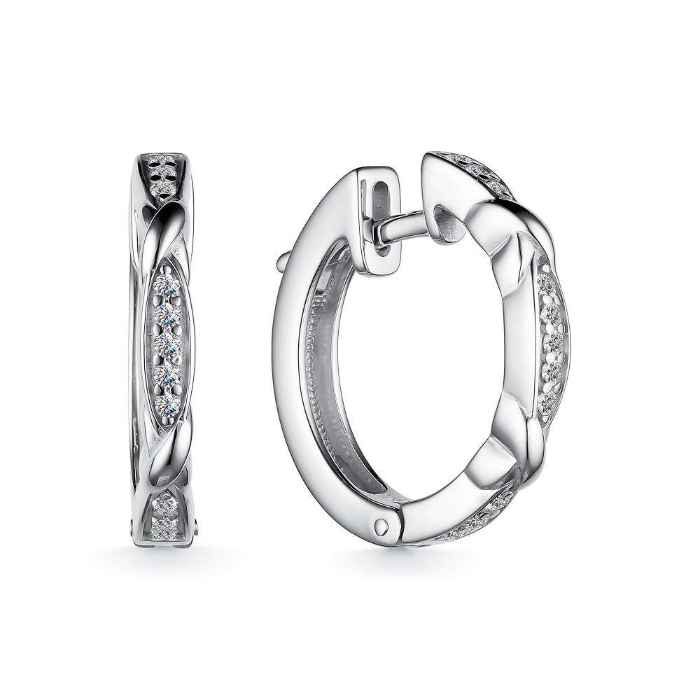 Серьги из серебра 02-3332/00КЦ-00