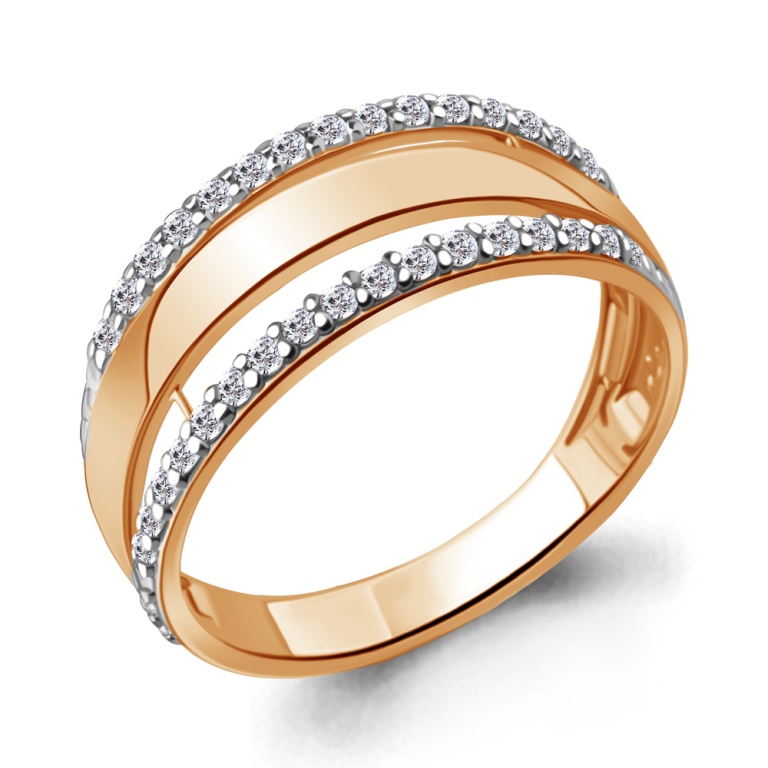 Кольцо из красного золота 585 пробы 67997А