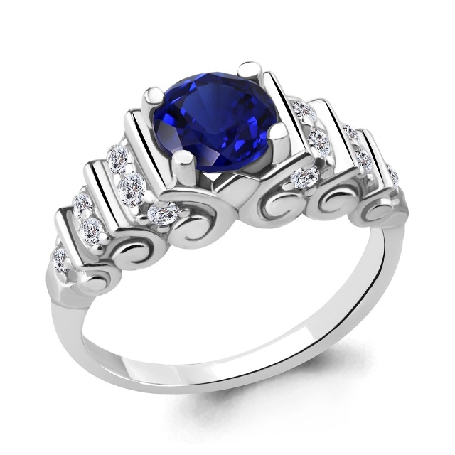 Кольцо из серебра 63981Б