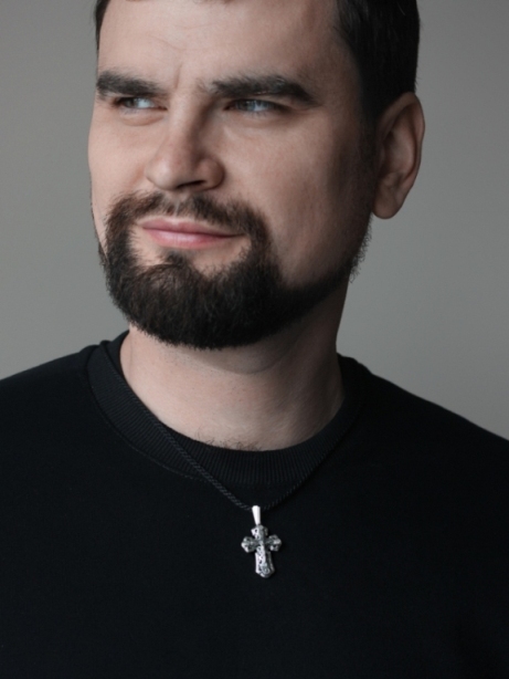 Крест из черненого серебра 925 пробы ПР-037Ч