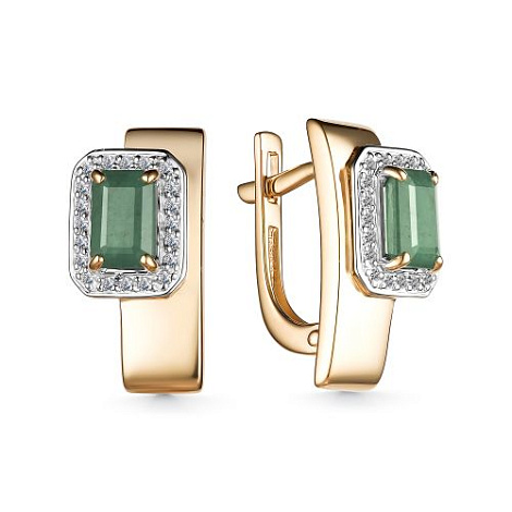 Серьги из золота 25628-101