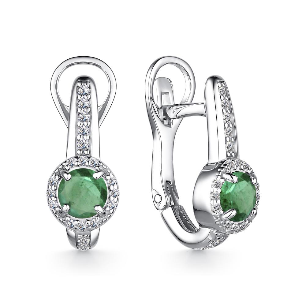 Серьги из серебра 02-2209/000И-00