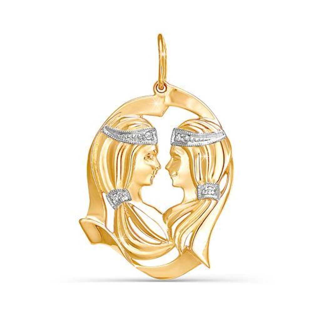 Подвеска из красного золота 585 пробы 030336