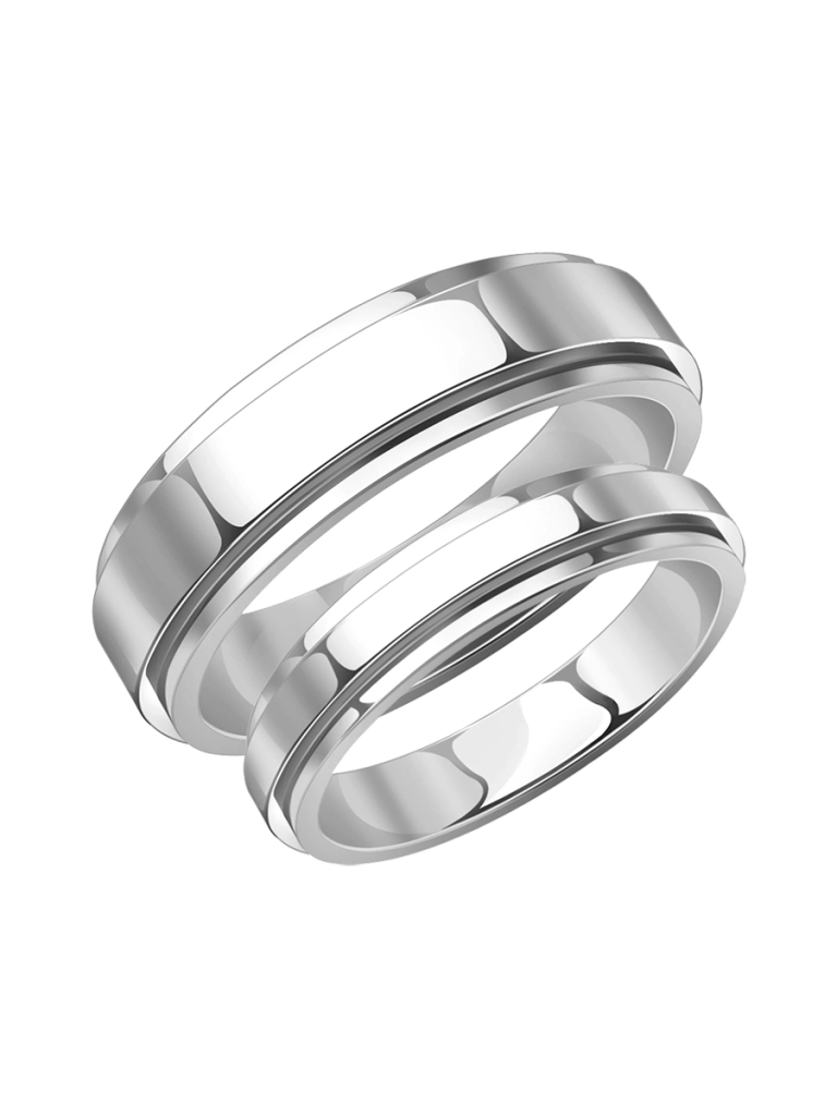 Кольцо из родированого серебра 925 пробы 1000009-00245