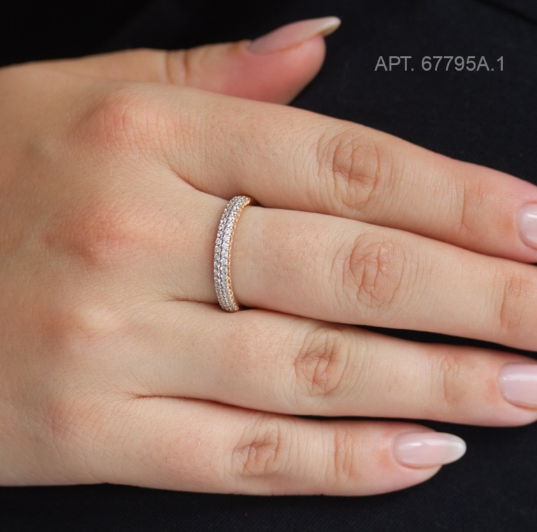 Кольцо из красного золота 585 пробы 67795А